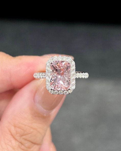 Elegant Pink Sapphire Engagement Rings from Lily Arkwright Collection